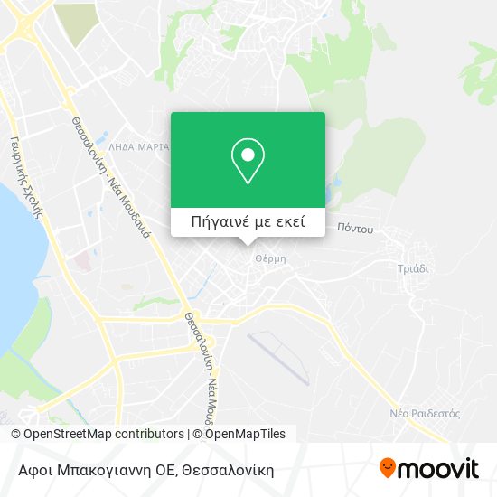Αφοι Μπακογιαννη ΟΕ χάρτης
