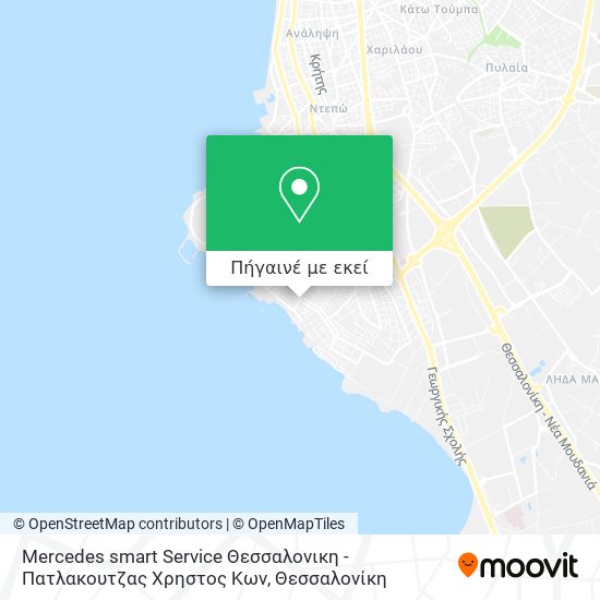 Mercedes smart Service Θεσσαλονικη - Πατλακουτζας Χρηστος Κων χάρτης