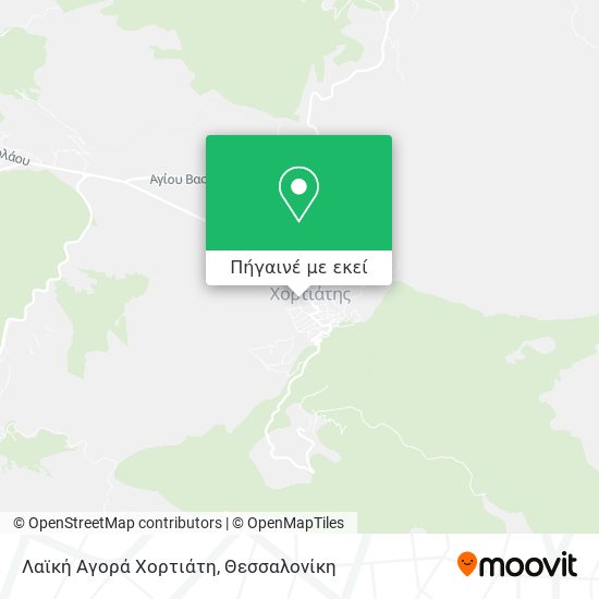 Λαϊκή Αγορά Χορτιάτη χάρτης