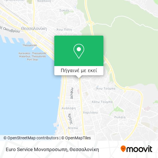 Euro Service Μονοπροσωπη χάρτης