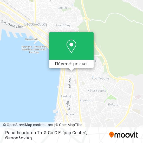 Papatheodorou Th. & Co O.E. 'pap Center' χάρτης