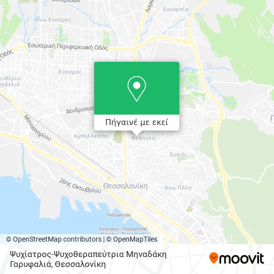 Ψυχίατρος-Ψυχοθεραπεύτρια Μηναδάκη Γαρυφαλιά χάρτης