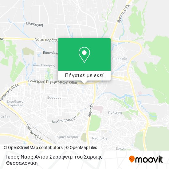 Ιερος Ναος Αγιου Σεραφειμ του Σαρωφ χάρτης