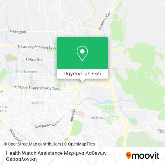 Health Watch Assistance Μεριμνα Ασθενων χάρτης