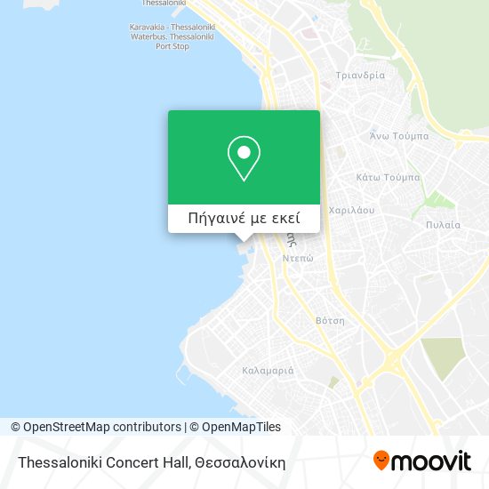 Thessaloniki Concert Hall χάρτης