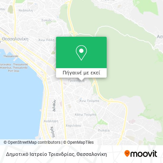 Δημοτικό Ιατρείο Τριανδρίας χάρτης