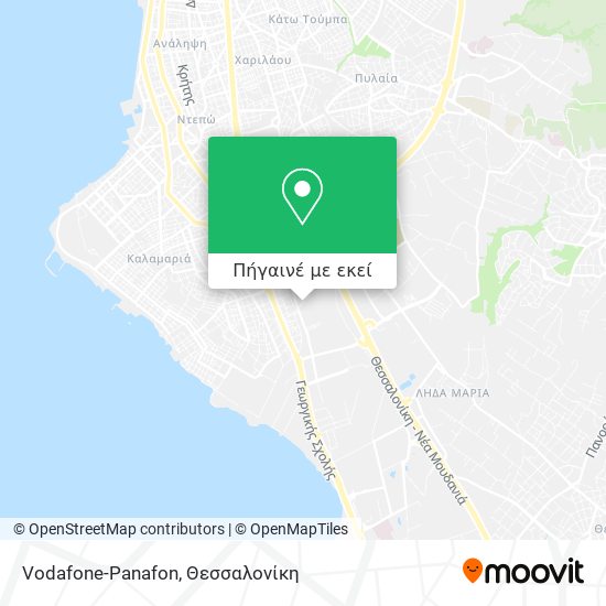 Vodafone-Panafon χάρτης