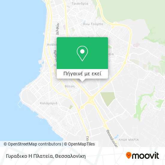 Γυραδικο Η Πλατεία χάρτης