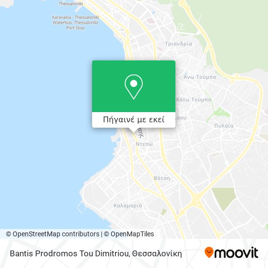 Bantis Prodromos Tou Dimitriou χάρτης