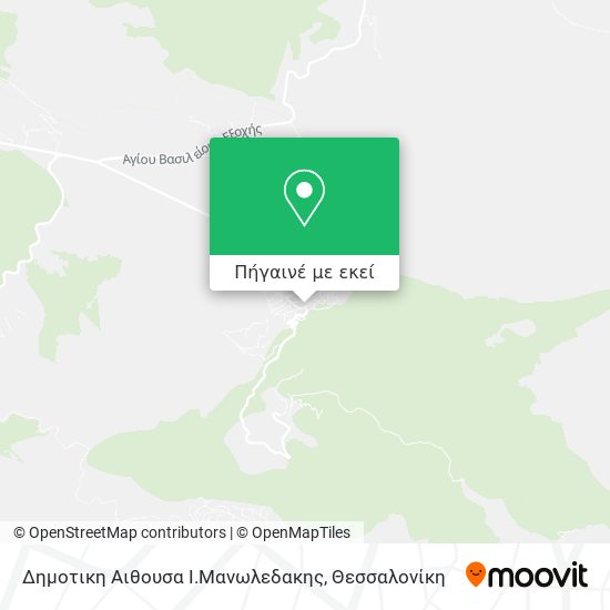 Δημοτικη Αιθουσα Ι.Μανωλεδακης χάρτης