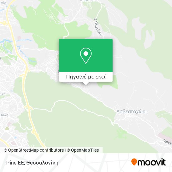 Pine EE χάρτης