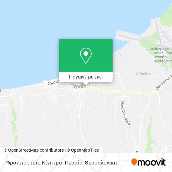 Φροντιστήριο Κίνητρο- Περαία χάρτης