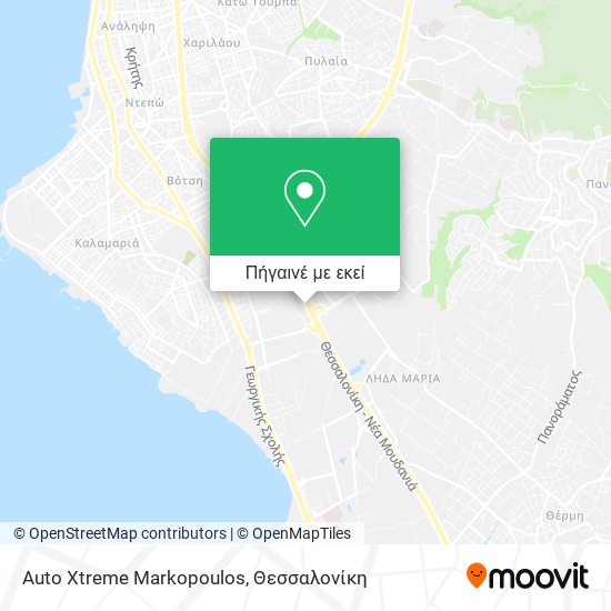 Auto Xtreme Markopoulos χάρτης