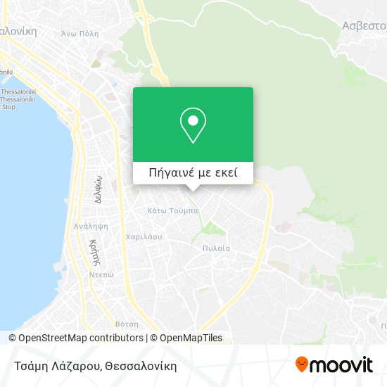 Τσάμη Λάζαρου χάρτης