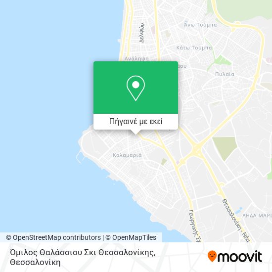 Όμιλος Θαλάσσιου Σκι Θεσσαλονίκης χάρτης