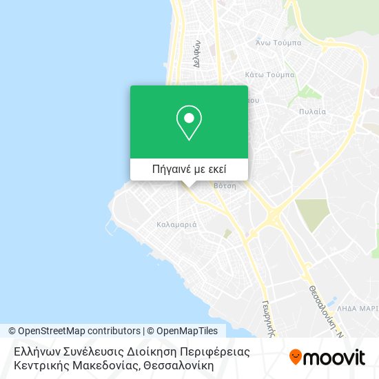 Ελλήνων Συνέλευσις Διοίκηση Περιφέρειας Κεντρικής Μακεδονίας χάρτης