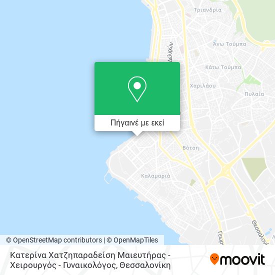 Κατερίνα Χατζηπαραδείση Μαιευτήρας - Χειρουργός - Γυναικολόγος χάρτης