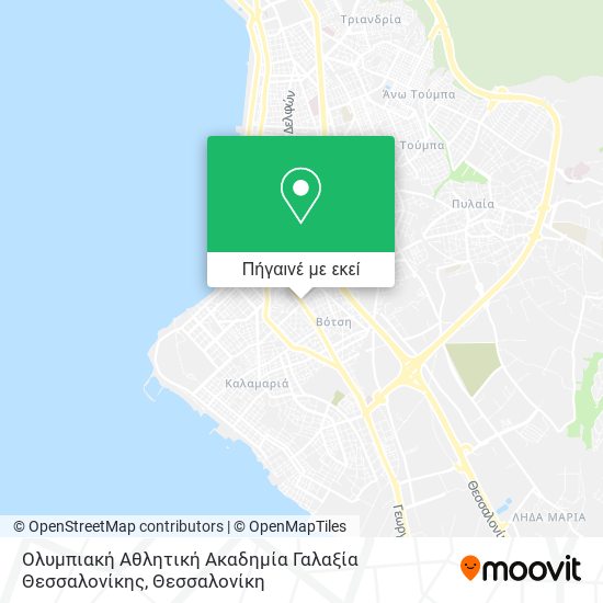 Ολυμπιακή Αθλητική Ακαδημία Γαλαξία Θεσσαλονίκης χάρτης