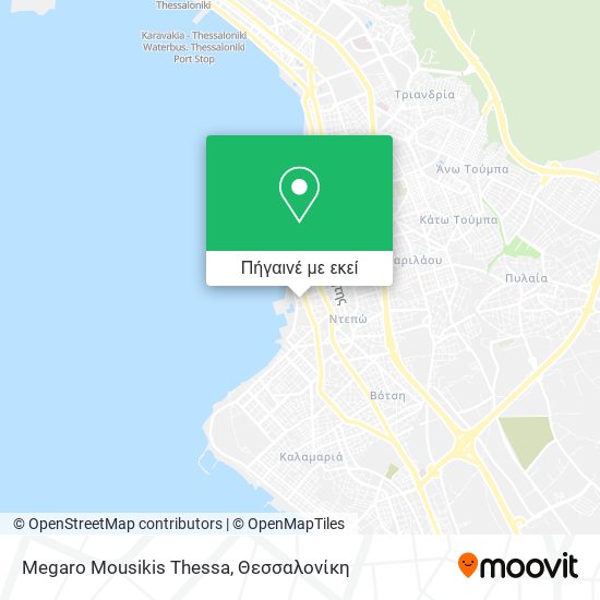 Megaro Mousikis Thessa χάρτης