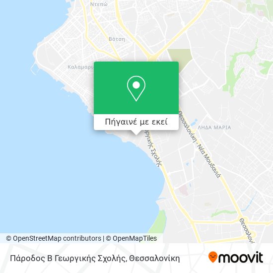 Πάροδος Β Γεωργικής Σχολής χάρτης