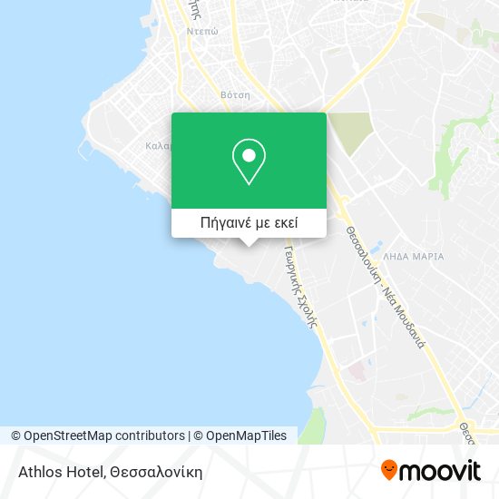 Athlos Hotel χάρτης