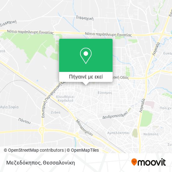 Μεζεδόκηπος χάρτης
