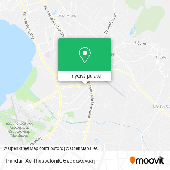 Pandair Ae Thessalonik χάρτης