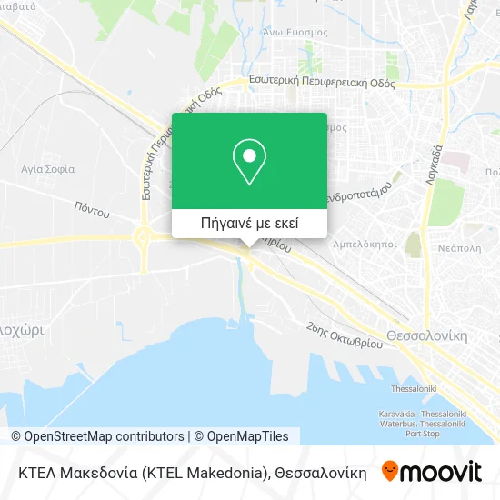 ΚΤΕΛ Μακεδονία (KTEL Makedonia) χάρτης