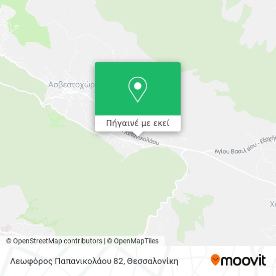Λεωφόρος Παπανικολάου 82 χάρτης