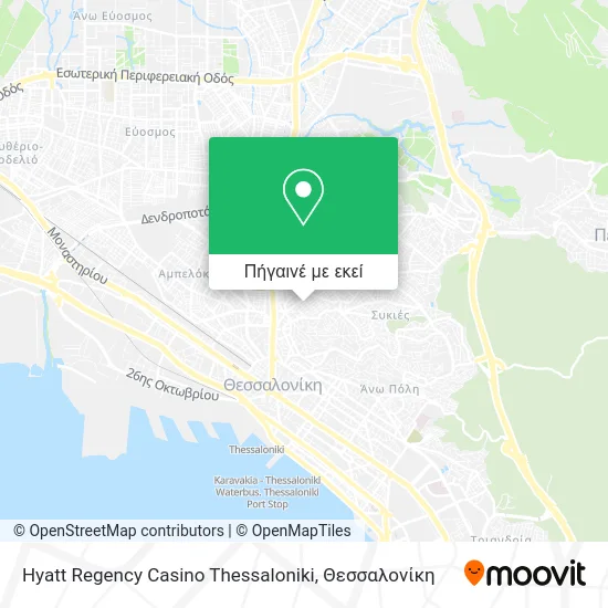 Hyatt Regency Casino Thessaloniki χάρτης