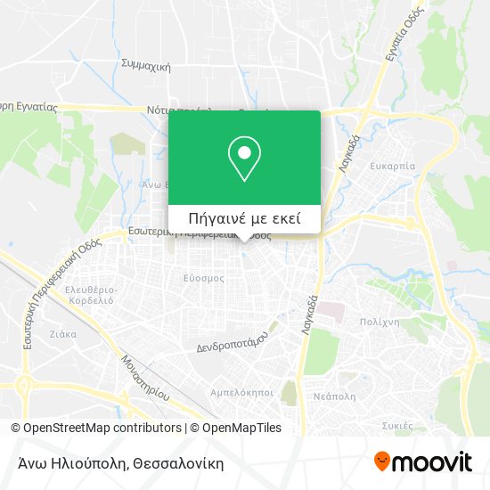 Άνω Ηλιούπολη χάρτης