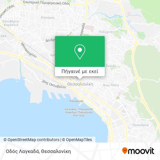 Οδός Λαγκαδά χάρτης