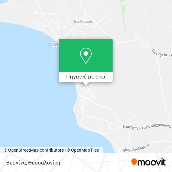 Βεργίνα χάρτης