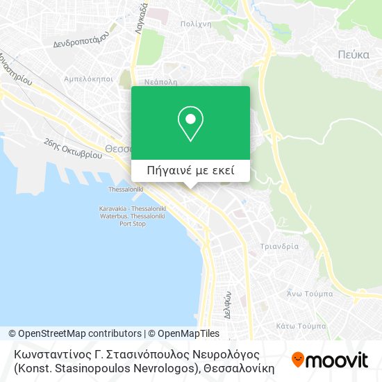 Κωνσταντίνος Γ. Στασινόπουλος Νευρολόγος (Konst. Stasinopoulos Nevrologos) χάρτης