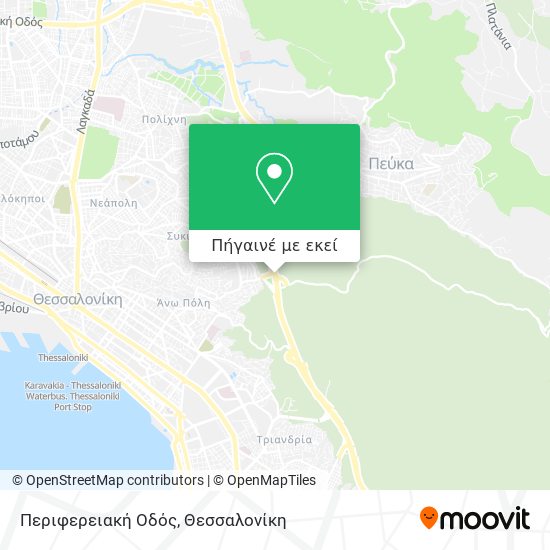 Περιφερειακή Οδός χάρτης