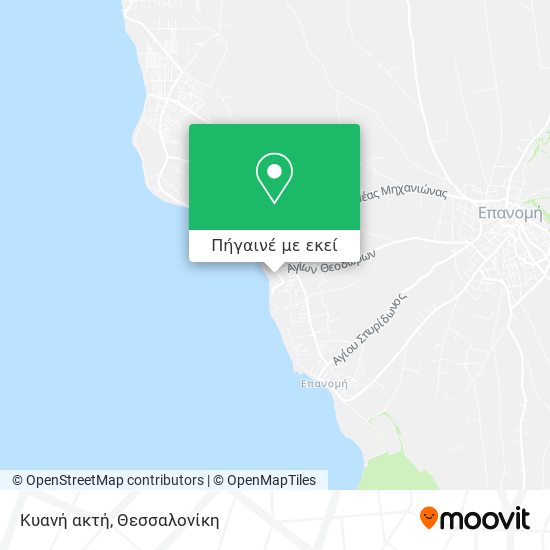 Κυανή ακτή χάρτης