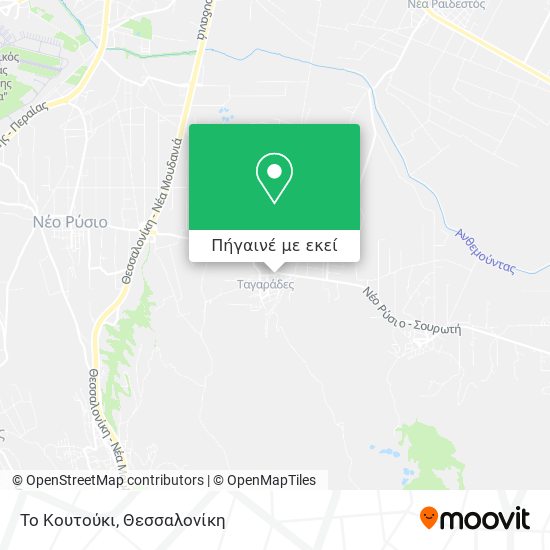 Το Κουτούκι χάρτης