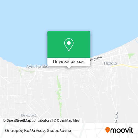 Οικισμός Καλλιθέας χάρτης