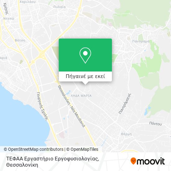 ΤΕΦΑΑ Εργαστήριο Εργοφυσιολογίας χάρτης
