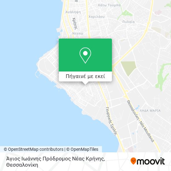 Άγιος Ιωάννης Πρόδρομος Νέας Κρήνης χάρτης