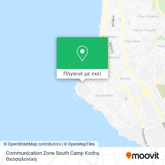 Communication Zone South Camp Kodra χάρτης