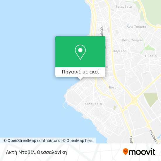Ακτή Ντοβίλ χάρτης
