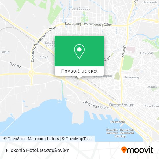 Filoxenia Hotel χάρτης
