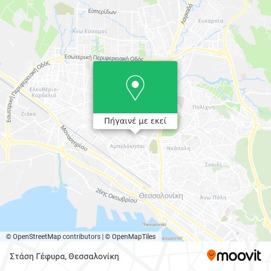 Στάση Γέφυρα χάρτης