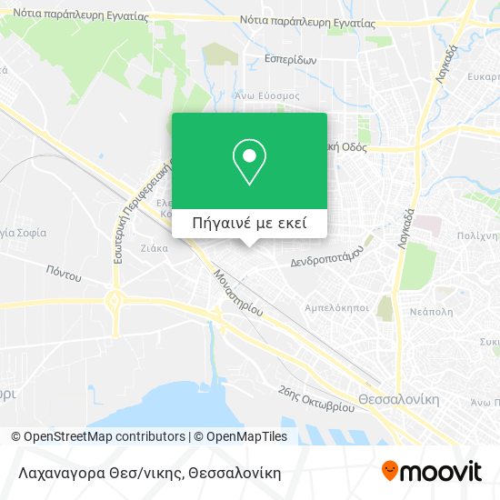 Λαχαναγορα Θεσ/νικης χάρτης