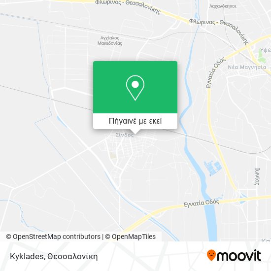 Kyklades χάρτης