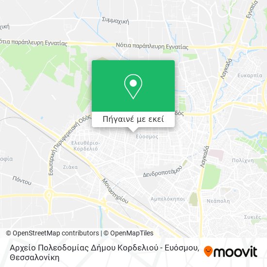 Αρχείο Πολεοδομίας Δήμου Κορδελιού - Ευόσμου χάρτης
