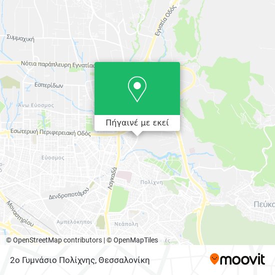 2ο Γυμνάσιο Πολίχνης χάρτης