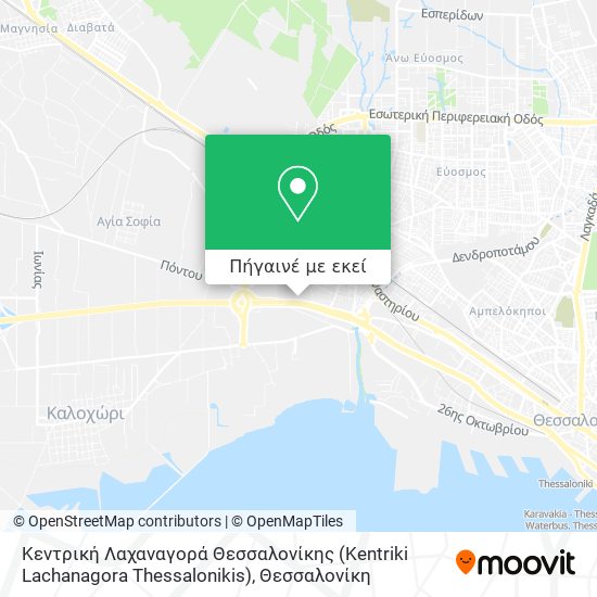 Κεντρική Λαχαναγορά Θεσσαλονίκης (Kentriki Lachanagora Thessalonikis) χάρτης