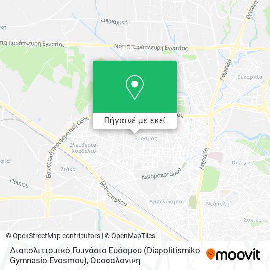 Διαπολιτισμικό Γυμνάσιο Ευόσμου (Diapolitismiko Gymnasio Evosmou) χάρτης